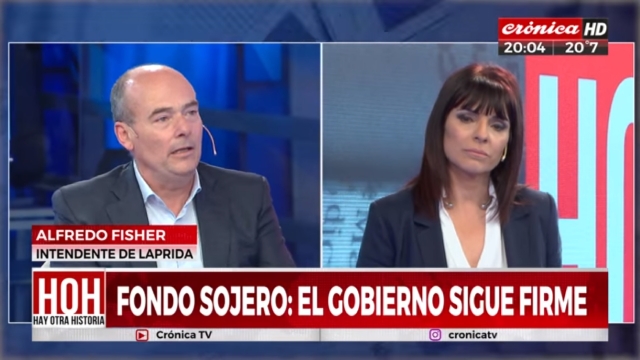 En una entrevista por Crónica TV, Fisher habló sobre el fondo sojero