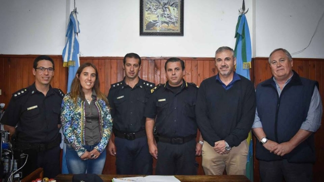 Cambio de autoridades en el destacamento policial de San Jorge