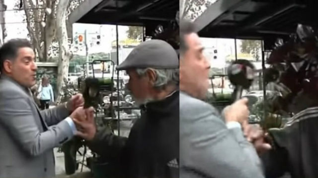 [VIDEO] Mariano Iúdica se mofó de un florista y casi se van a las manos